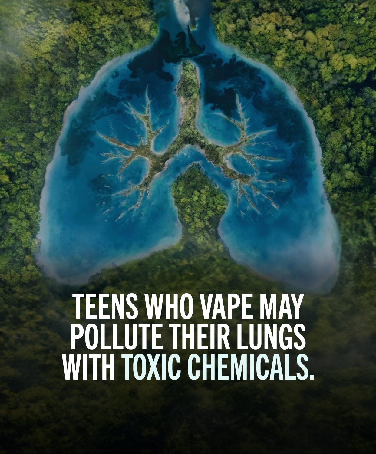 Teens who vape may pollute their lungs with toxic chemicals.