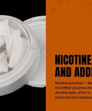 Nicotine pouches - like Zyn or Velo - are prefilled microfiber pouches that contain nicotine powder or nicotine salts, which is chemically synthesized or extracted from tobacco leaf.